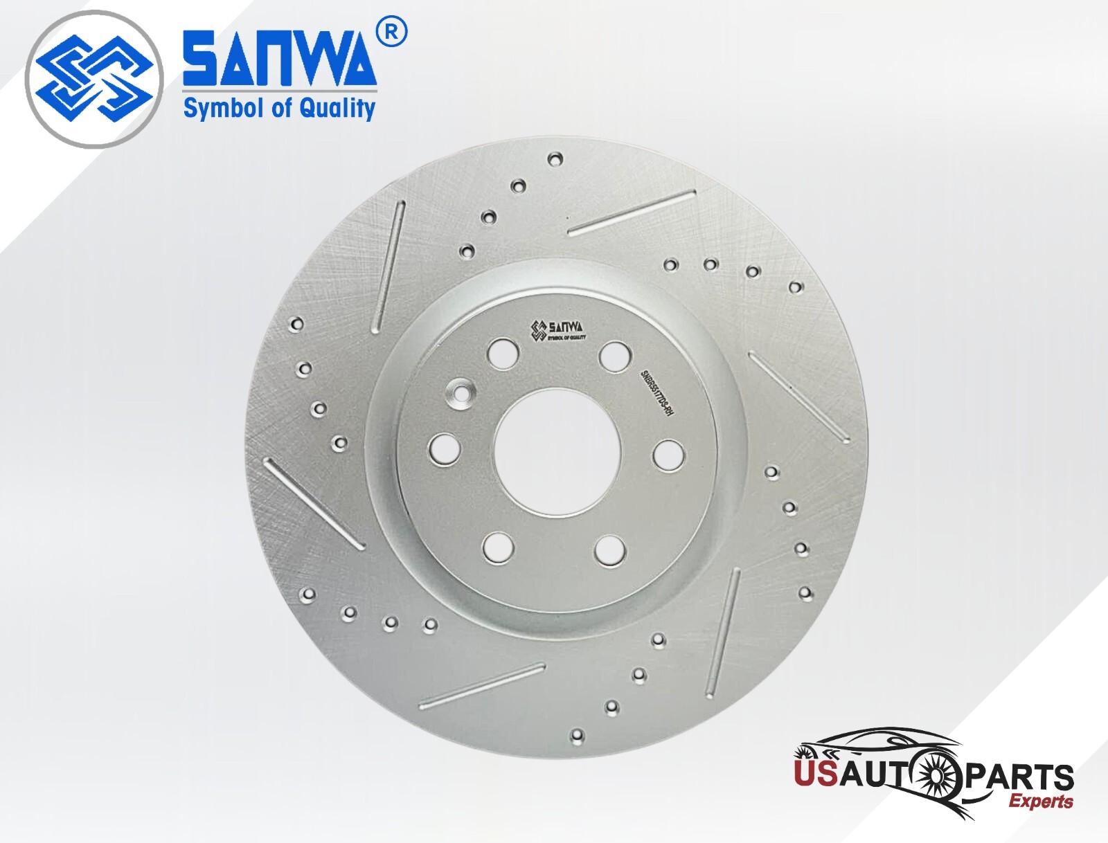 FRONT RH BRAKE ROTOR VENTED & GEOMET COATED D&S 345 MM FOR CADILLAC SAAB 10-16
