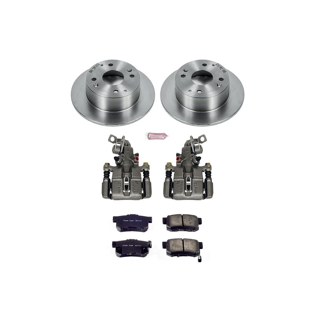 KCOE4991 Powerstop 2-Wheel Set Brake Kit With Calipers Rear for Acura TL 95-98