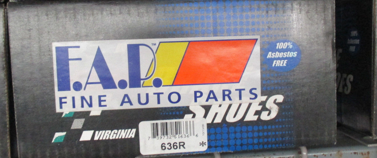 BRAND NEW FDP REAR BRAKE SHOES 636R FITS *SEE CHART* FWD