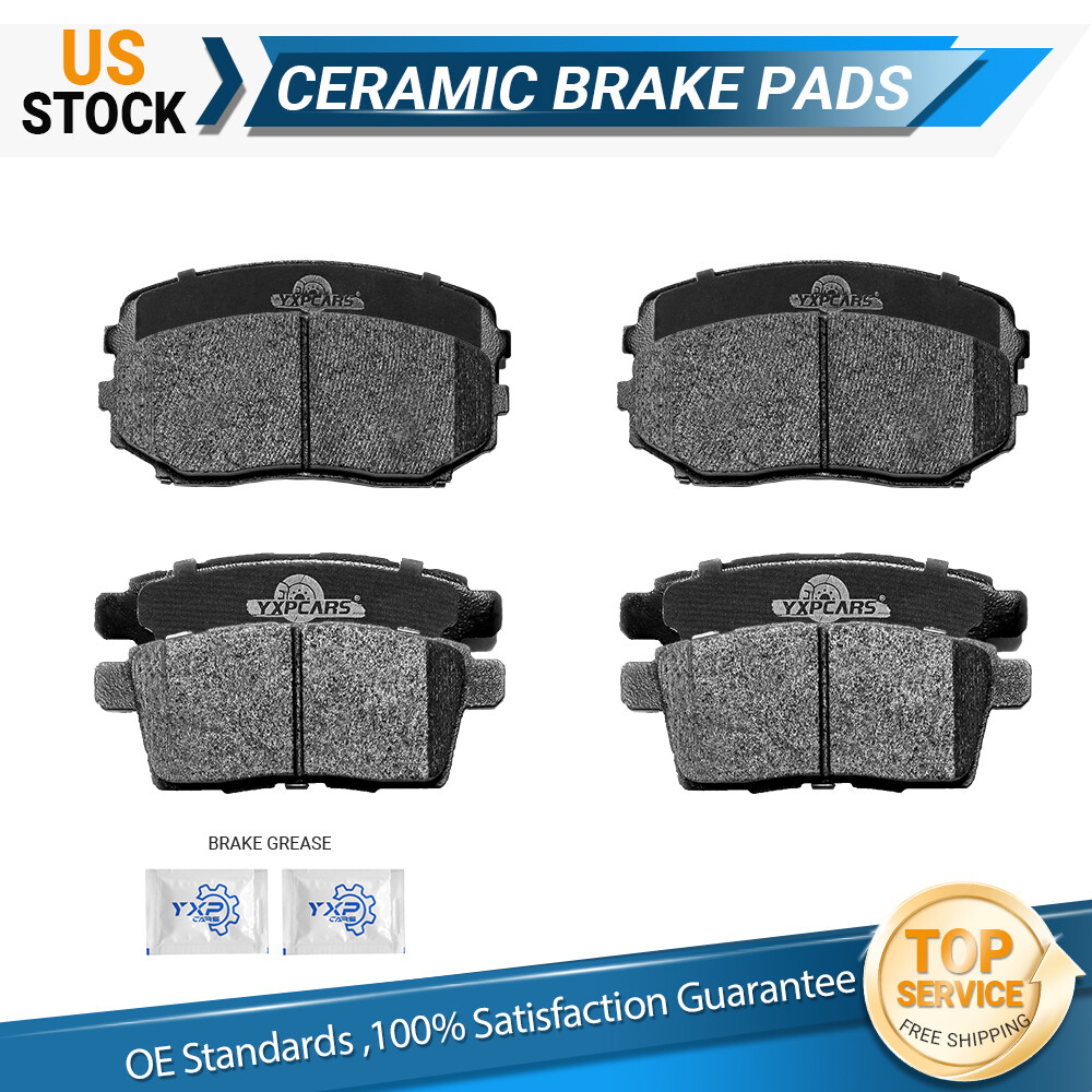 Front Rear Ceramic Brake Pad For 2007-2010 Ford Edge Lincoln MKX Mazda CX-7 CX-9