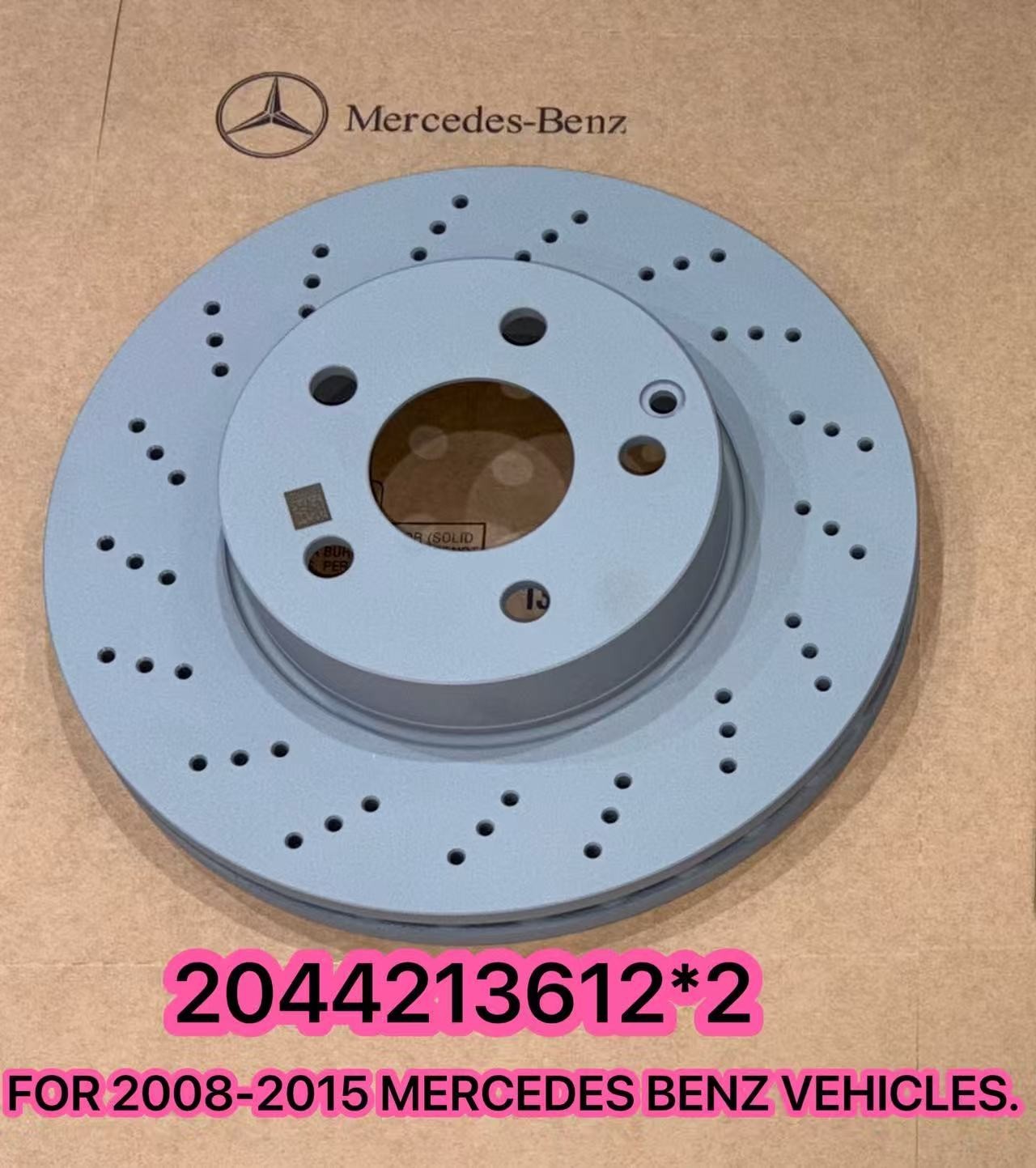 Gen Mercedes Front 2 Disc Brake Rotors 295mm For C230 C250 C300 2044213612 USA