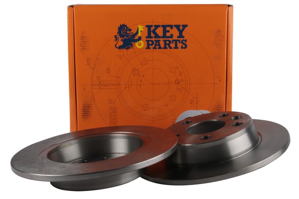 2x Brake Discs Pair Solid fits FORD GALAXY 2.3 Rear 97 to 06 268mm Set KeyParts