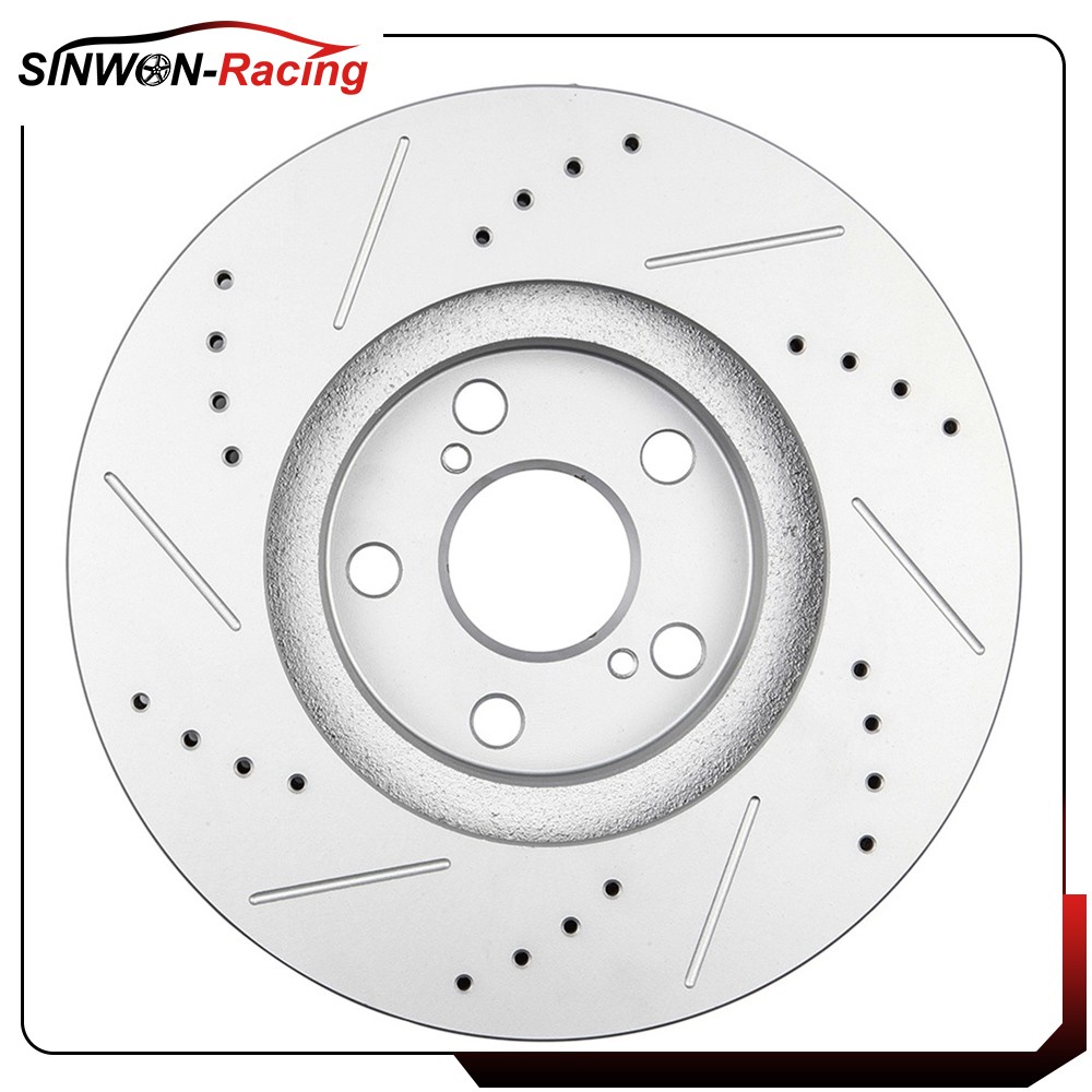 Front Drilled & Slotted Brake Discs Rotors And Ceramic Pads For tC Celica GTS