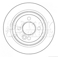 2x Brake Discs Pair Solid fits MINI COUPE COOPER R58 1.6 Rear 10 to 15 259mm Set