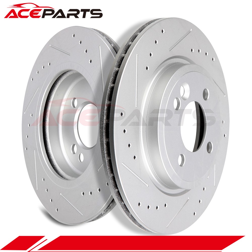 FRONT 276 MM DRILLED AND SLOTTED BRAKE ROTORS FOR 02 03 04 05 06 MINI COOPER