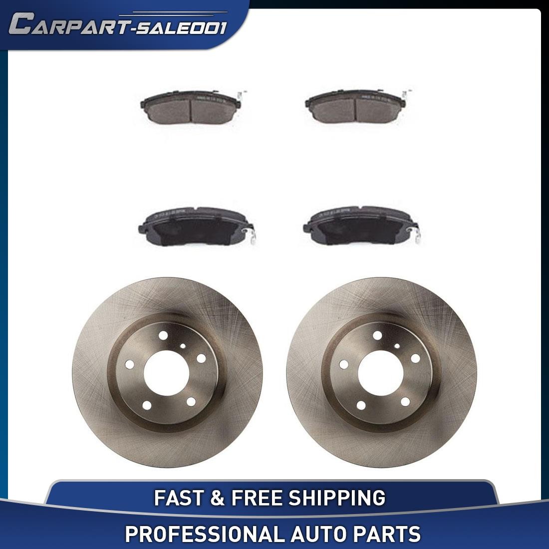 For 2003-2005 INFINITI G35 OE Front Disc Rotors Ceramic Brake Pads Kit