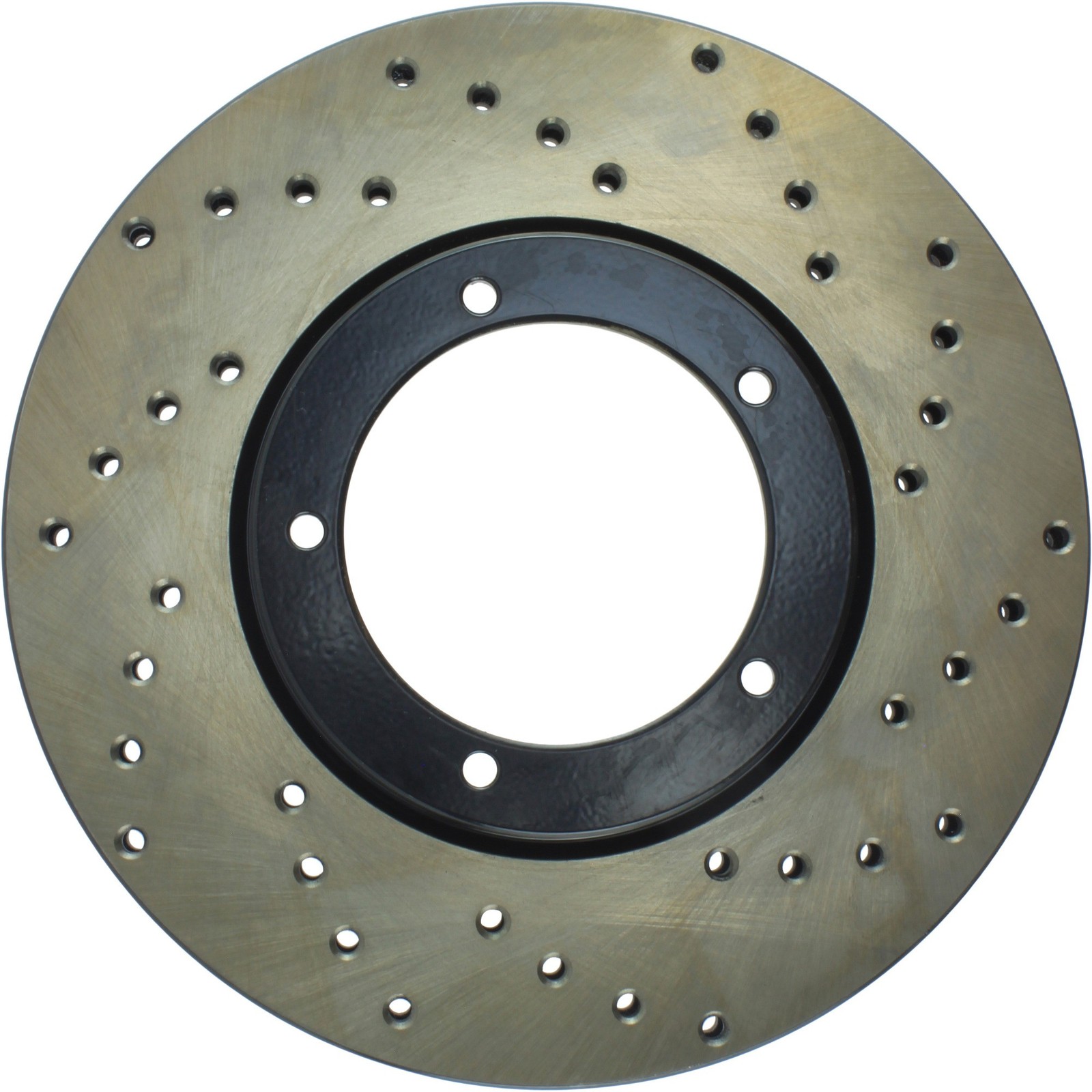 STOP TECH 128.37018L StopTech Sport Cross Drilled Brake Rotor; Front Left