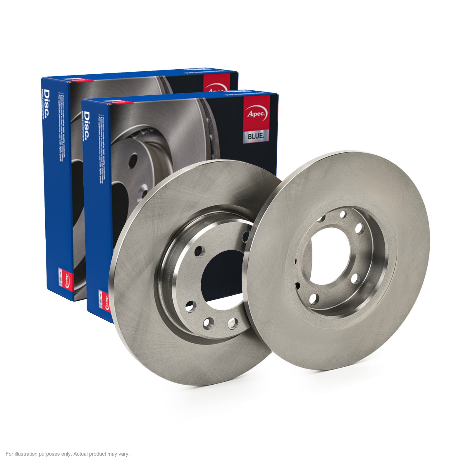 2x APEC Rear Brake Discs For PEUGEOT 308 II 1.6 GTi 2015-21 200kW/272HP/1598cc