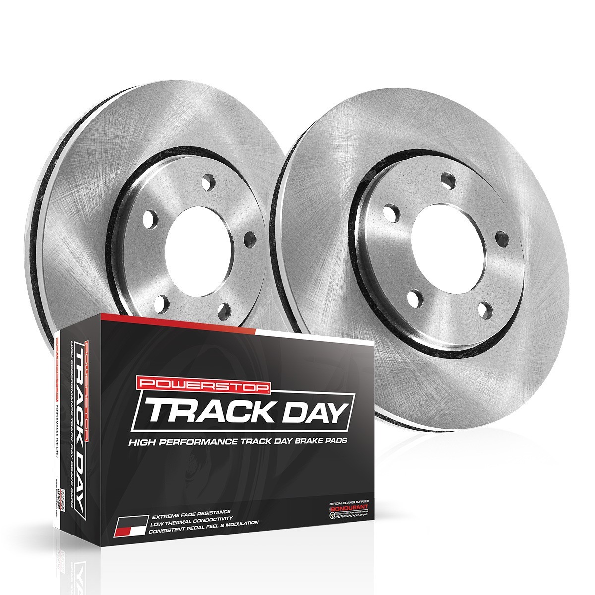 TDBK2918 Powerstop 2-Wheel Set Brake Disc and Pad Kits Front for 650 535 550 545