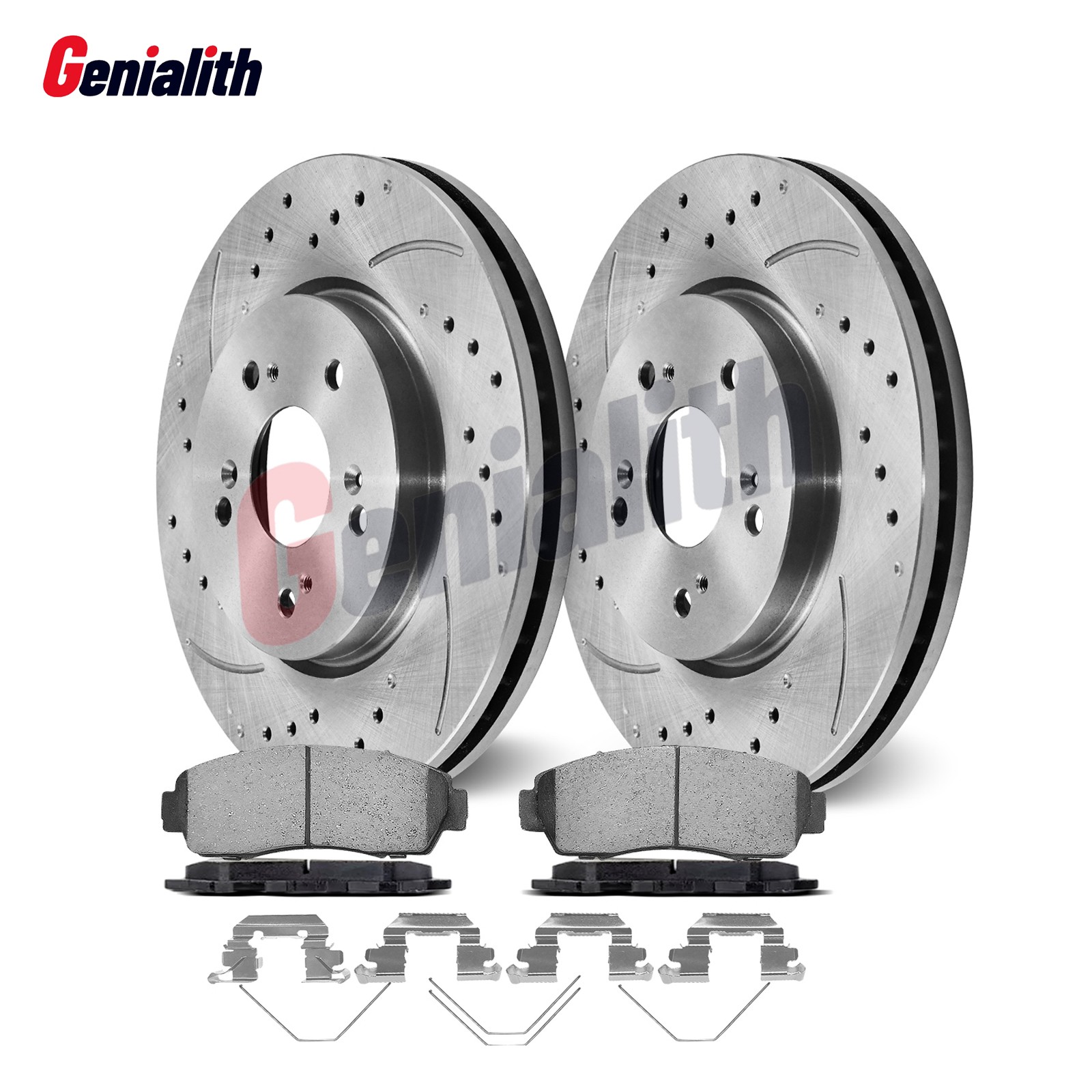 Front Brake Rotors + Brake Pads for Honda CR-V 2007-2016 Crosstour 2012-2015