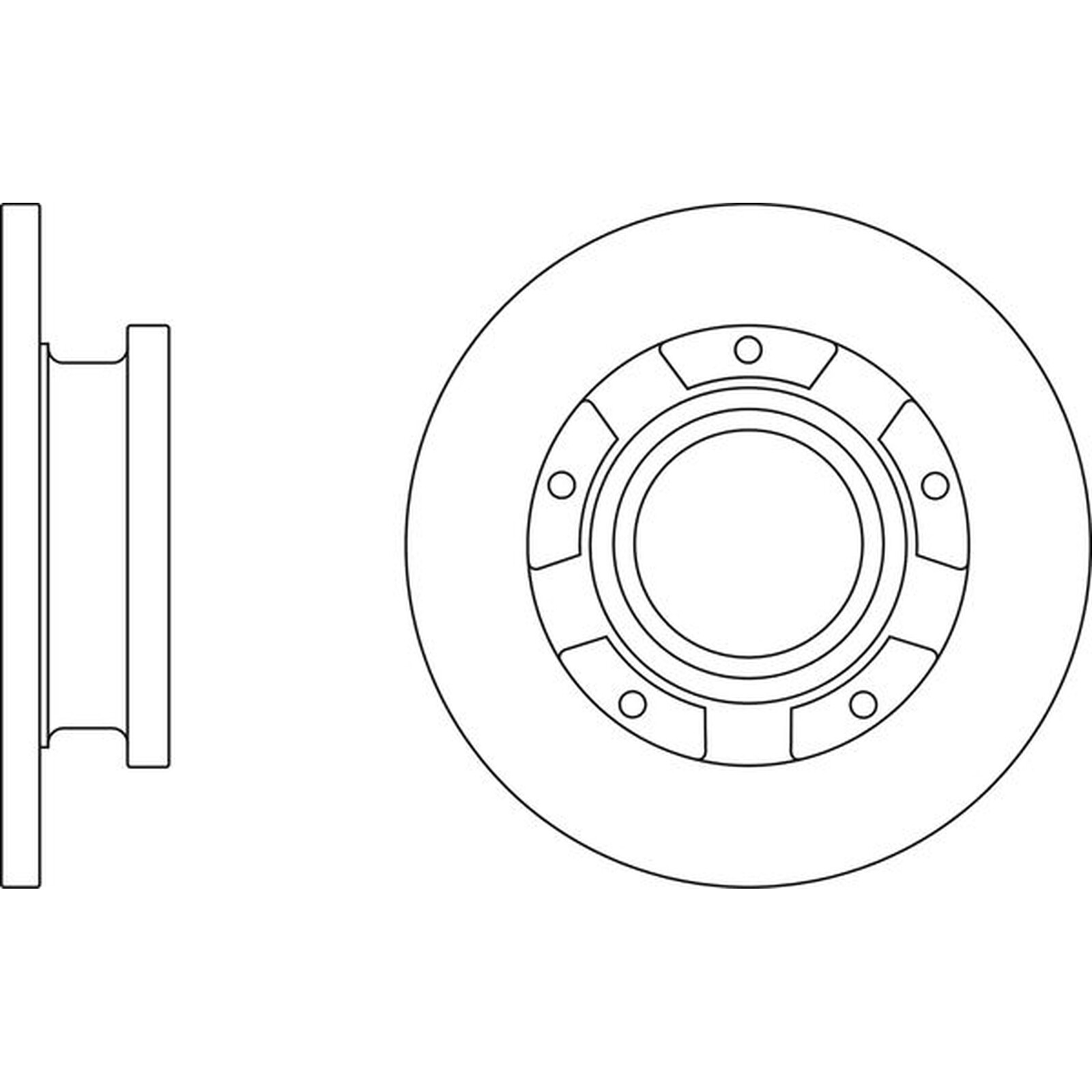 Apec Blue Brake Disc Rear SDK6737 Fits Ford Transit & Transit Custom – OE Spec.