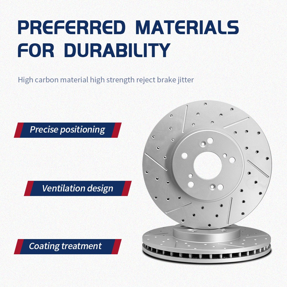 12.59 inch (320mm) Rear Drilled Disc Brake Rotors For 2007 – 2018 BMW X5