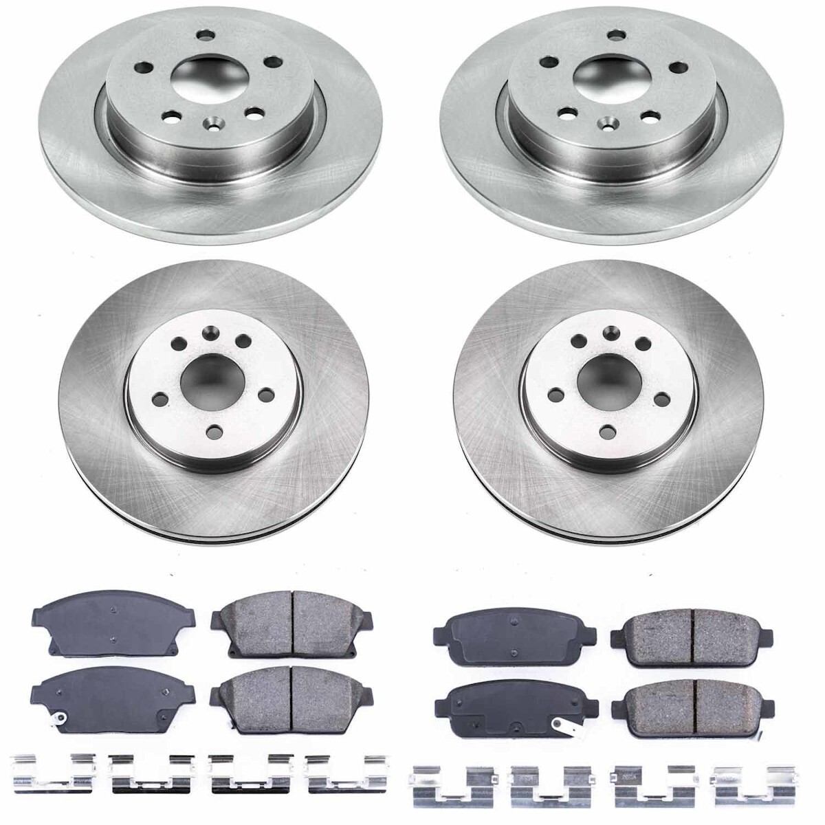 KOE6792 Powerstop Brake Disc and Pad Kits 4-Wheel Set Front & Rear for Encore
