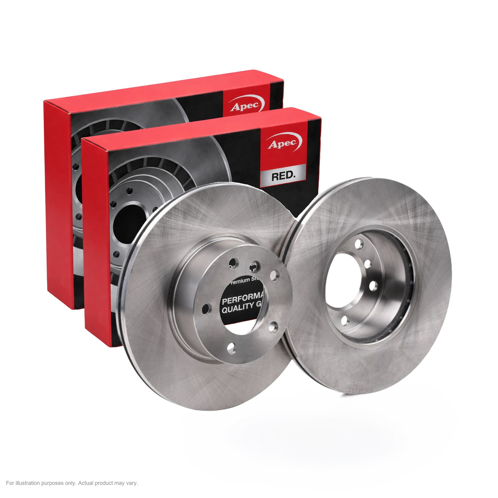 2x APEC Front Brake Discs For BMW 3 Touring (E91) 318 d 100kW/136HP/1995cc