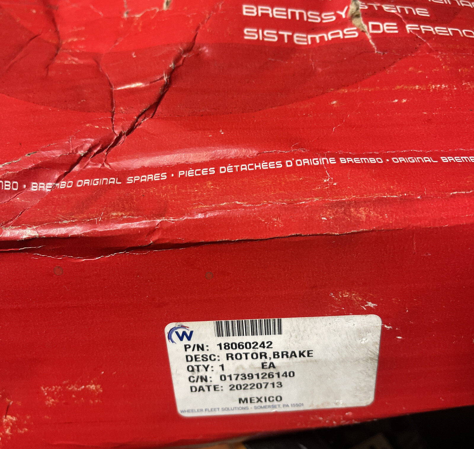 BREMBO Disc Brake Rotor and Hub Assembly, Front Advanced Tech Fits 87-95 LLV