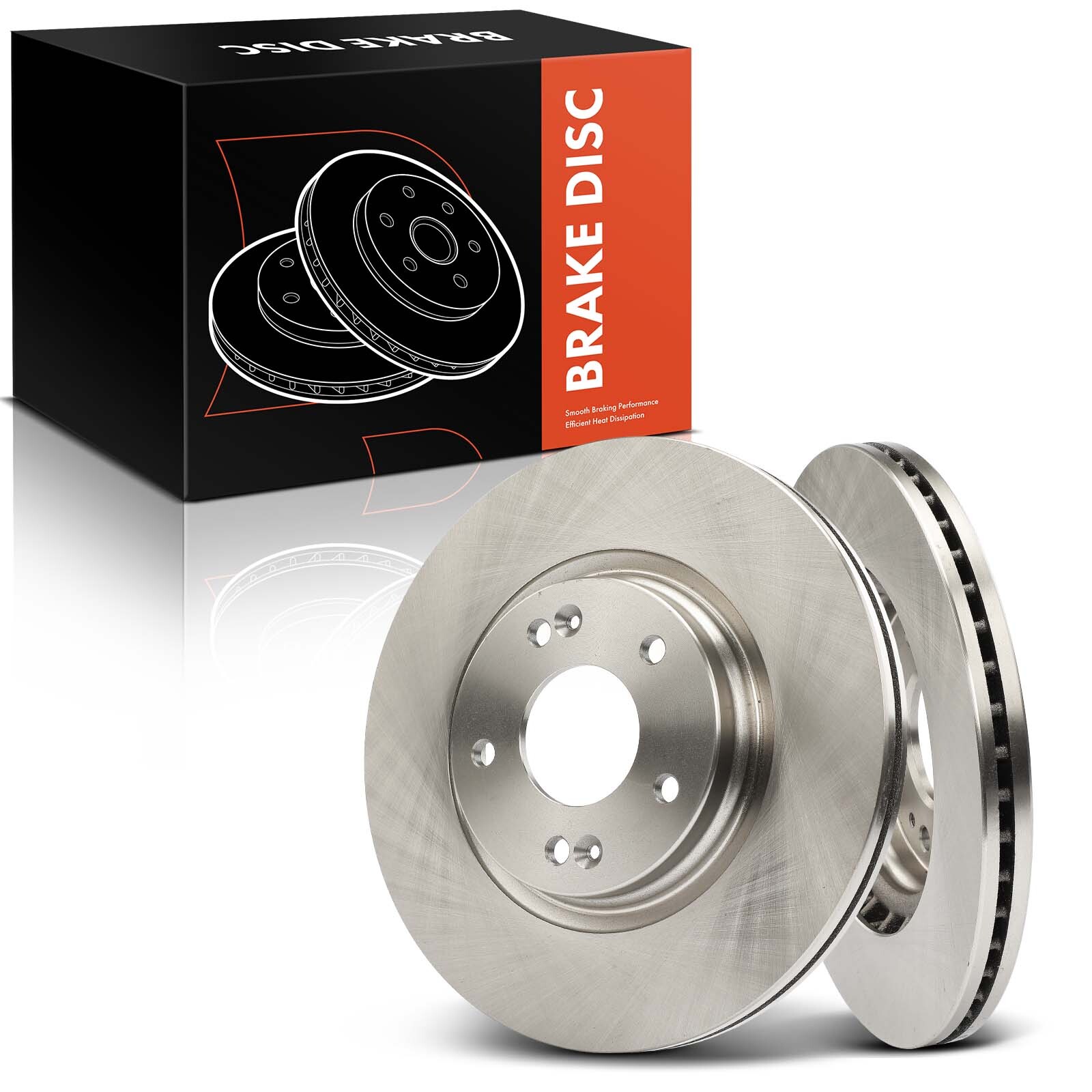 2Pcs Disc Brake Rotors for Hyundai Elantra 17-20 Sonata Kia Forte Optima Front