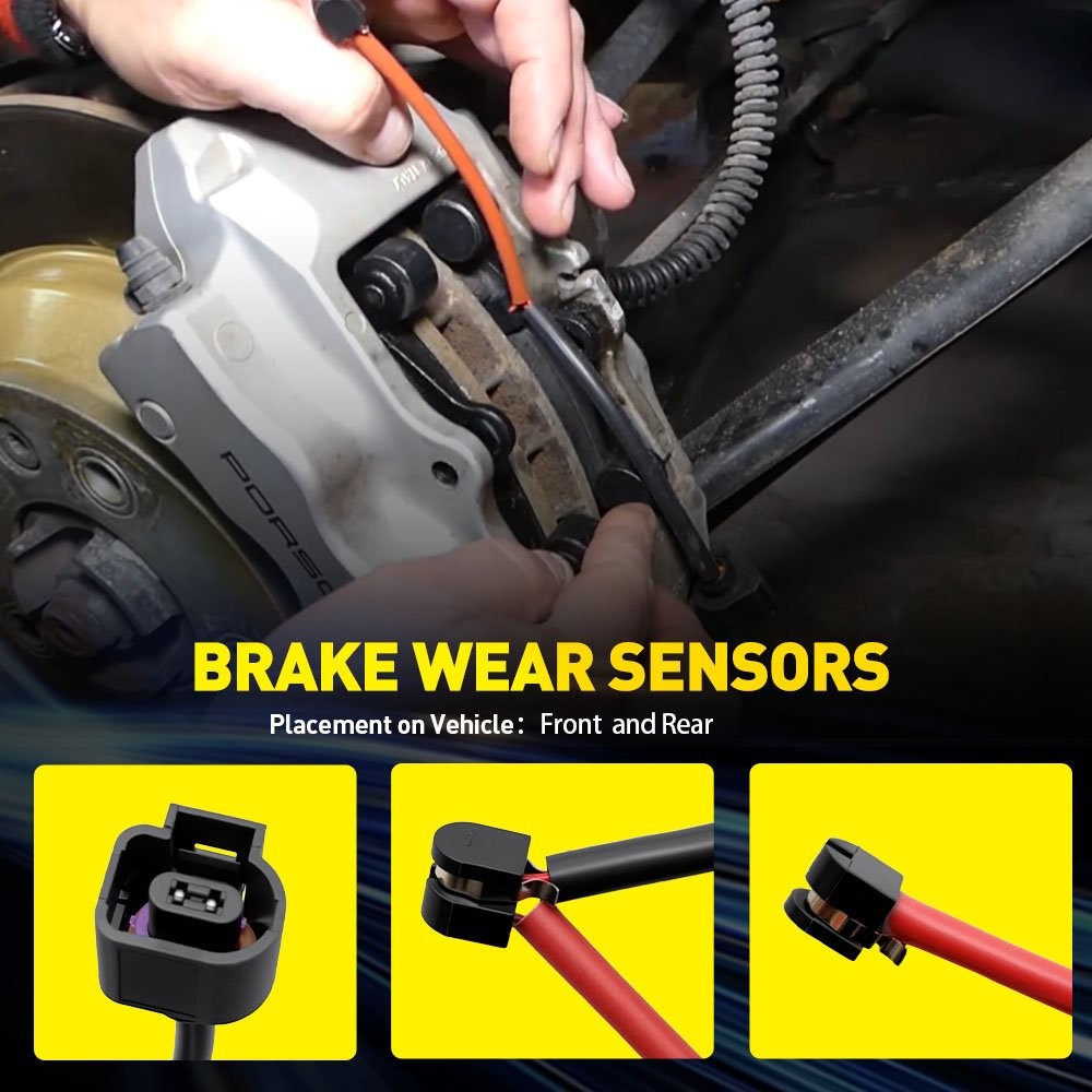 8PCS Brake Pad Wear Sensors For Porsche Cayenne Panamera 2011-2016 SW1678 PWS349