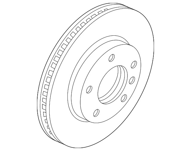 Genuine BMW Disc Brake Rotor Left 34-11-2-282-445