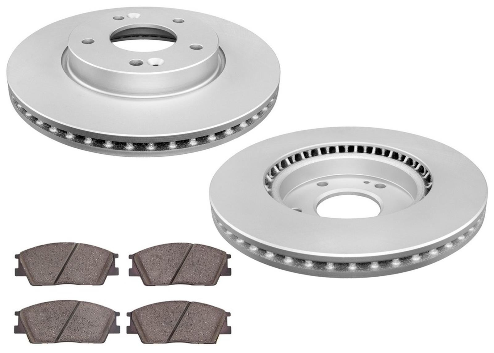 Front Disc Brake Rotors & Disc Brake Pads Fits KIA Soul 20-22 Natural Aspir 2.0L