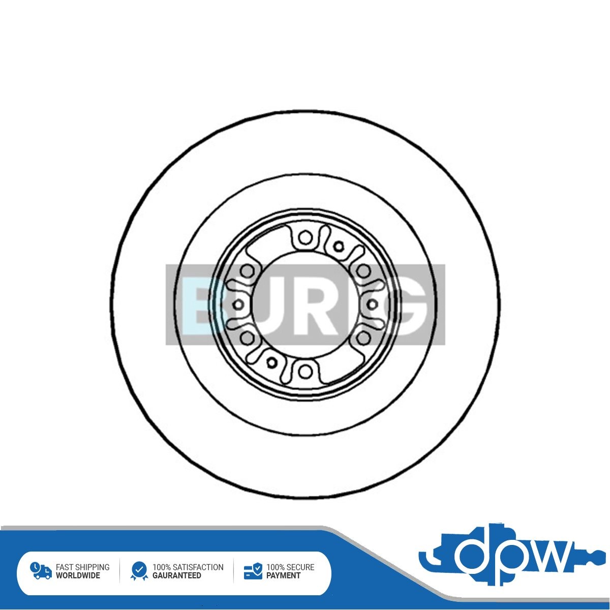 Fits Mitsubishi L200 Challenger / Shogun Sport Brake Disc Front DPW #1 MB699716