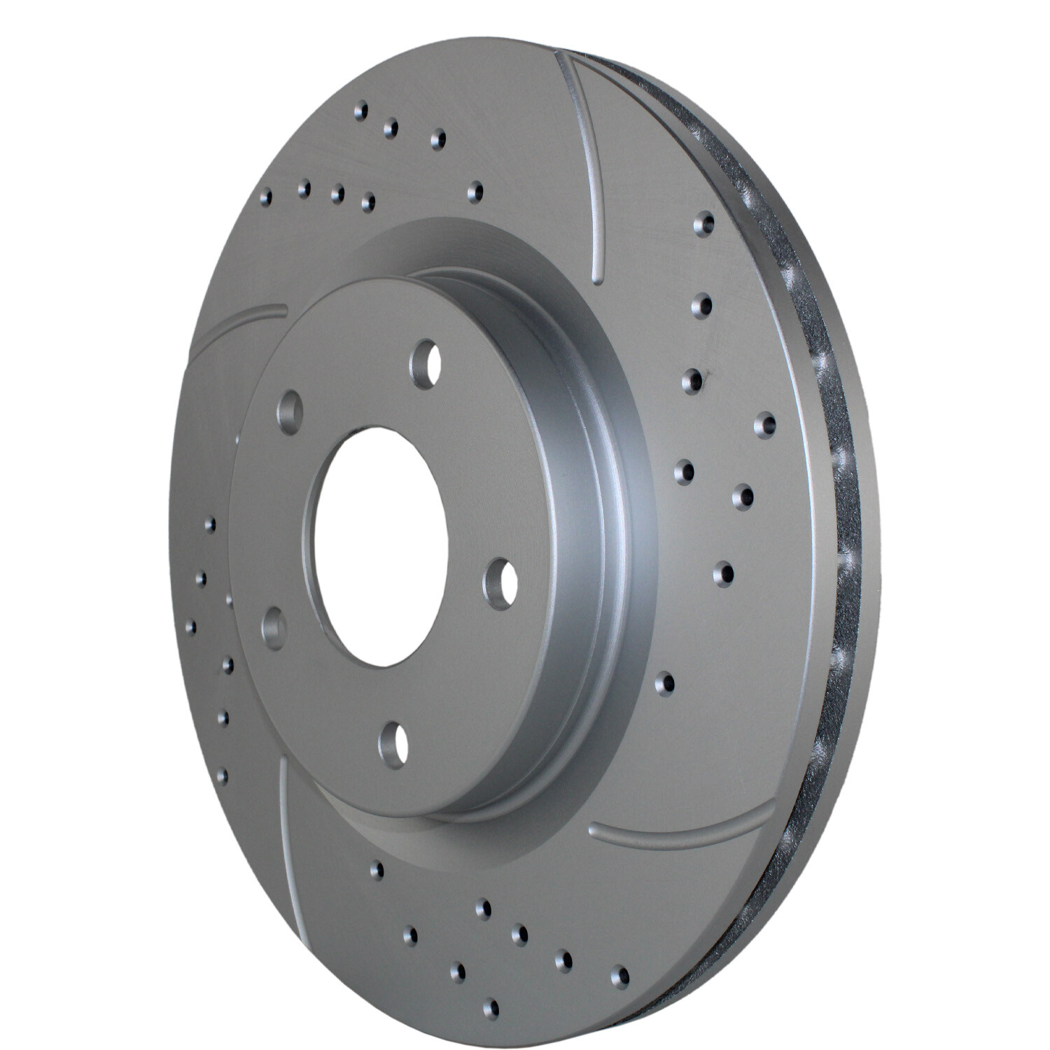 Bison Performance Pair Front Drilled 294mm Brake Rotors for Chrysler Dodge Jeep