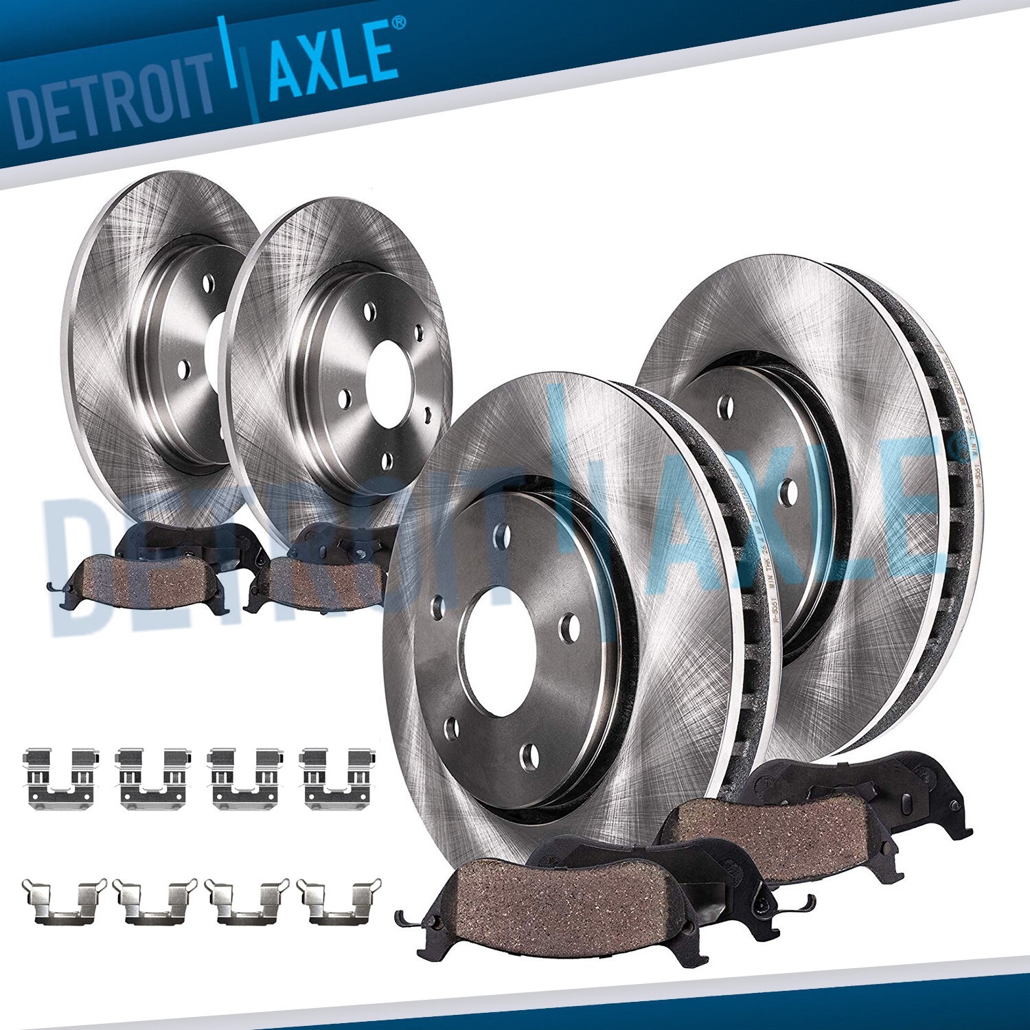 8pc Front Rear Brake Rotors Ceramic Brake Pads for 2017 – 2021 Subaru Impreza