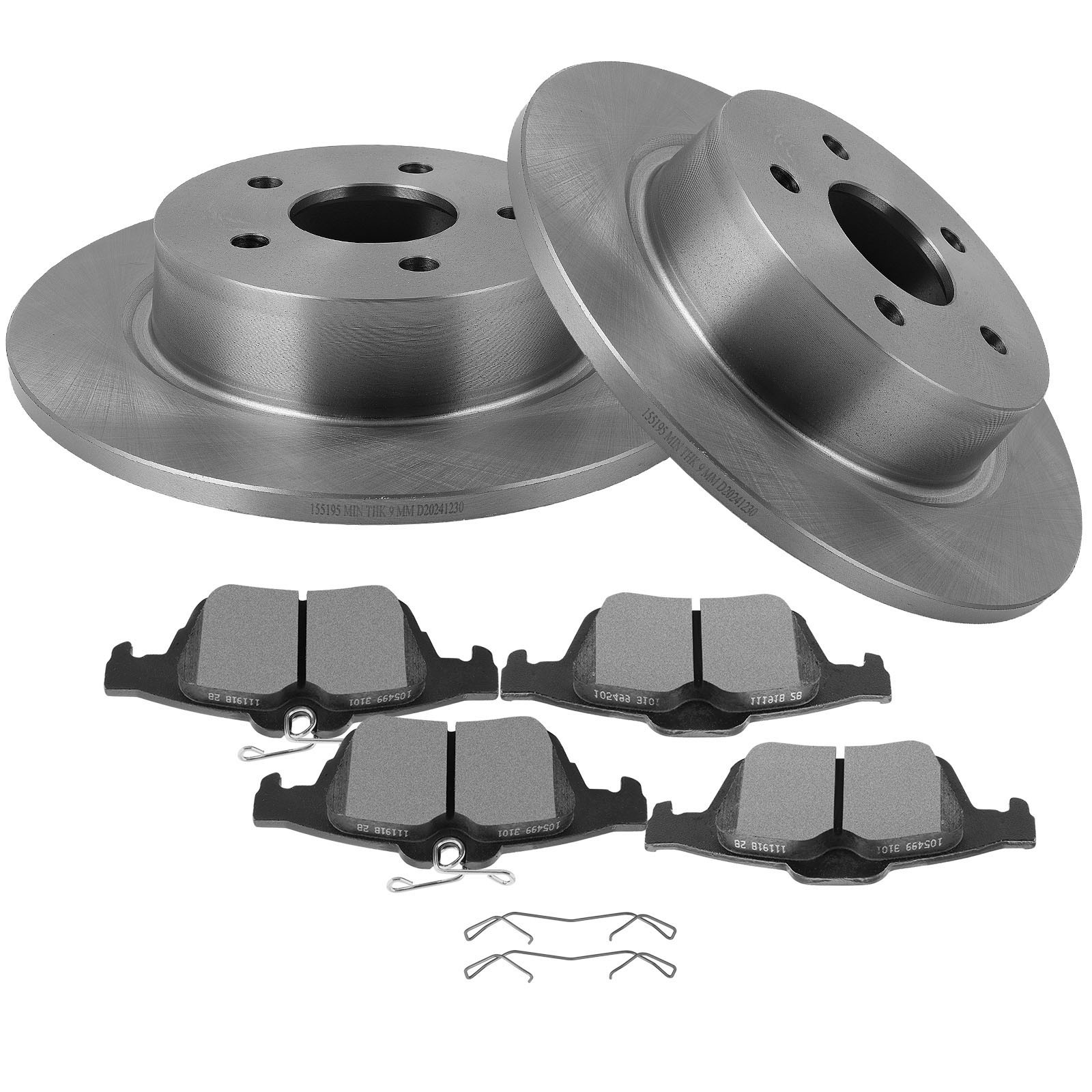 Rear Brake Rotors Pads For Ford 2013-2016 Escape 2014-2018 C-Max Transit Connect