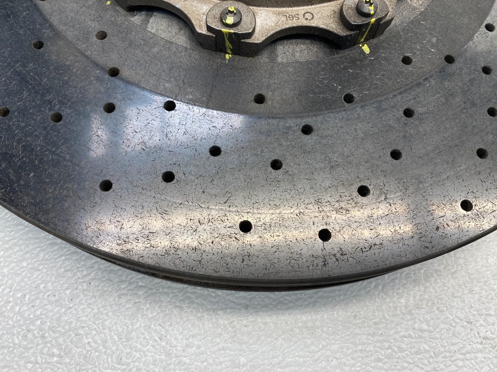 13 14 PORSCHE CAYENNE GTS FRONT RIGHT CARBON CERAMIC BRAKE ROTOR OEM C0.08