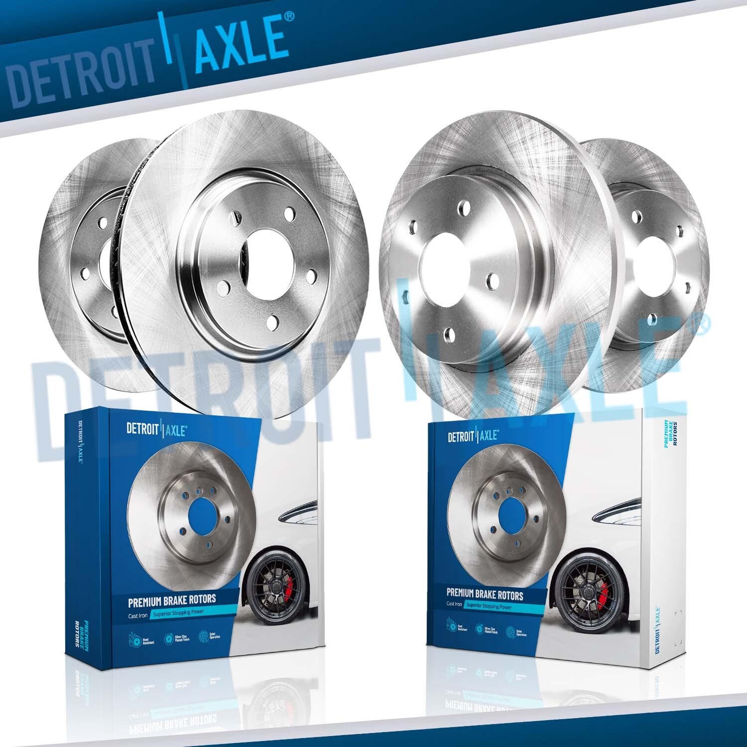 All (4) Front & Rear Brake Rotors for 2008 2009 2010 2011 2012 – 2015 Scion XB