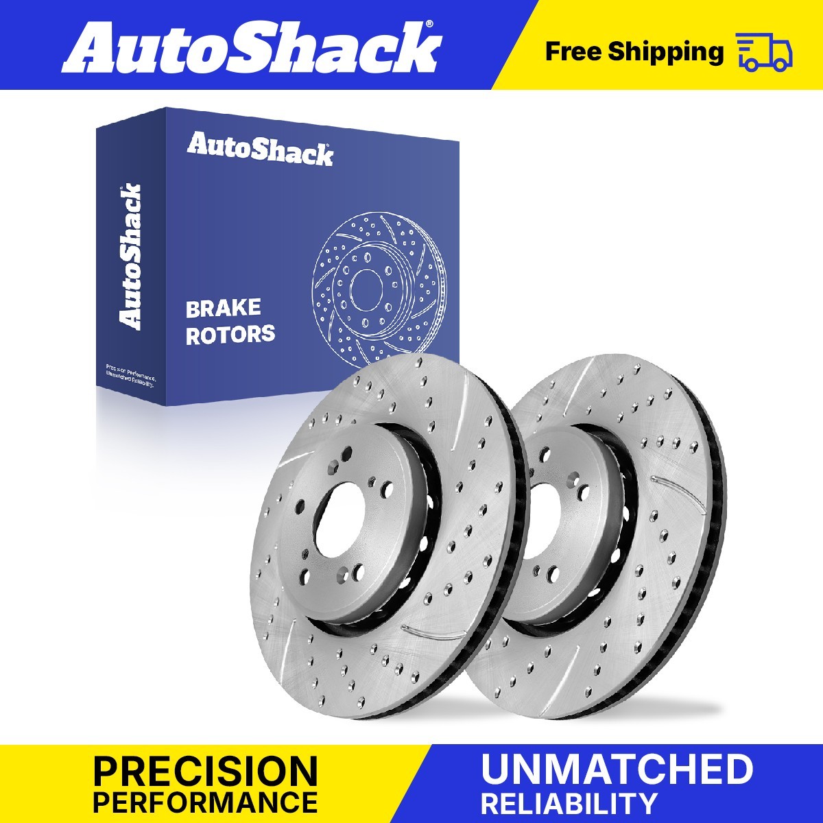 Front Drilled Slotted Brake Rotors for Acura, RDX 2013-2018, AWD FWD V6 3.5L