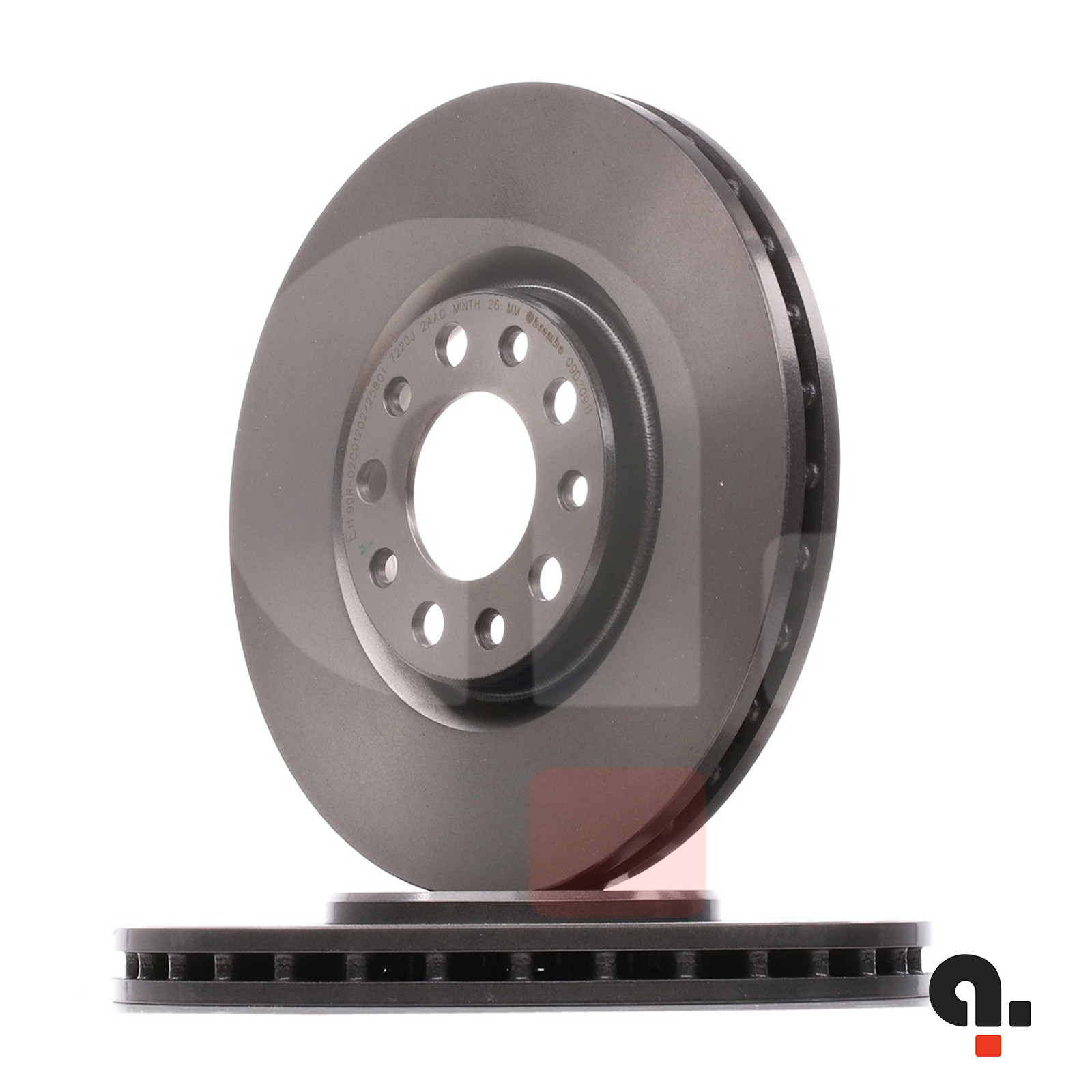 Brembo Front Brake Disc Rotor Ventilated 305mm 28mm for Alfa Romeo Tonale