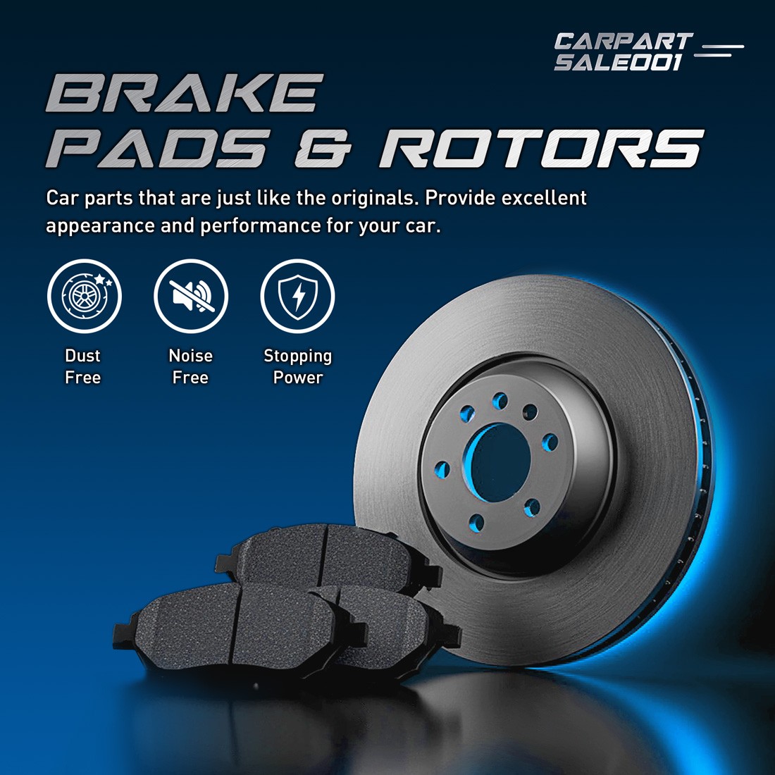 Rear Disc Rotors Brake Pad Kit for 2001 2002 Mercedes-Benz CL55 AMG S55 AMG 5.5L