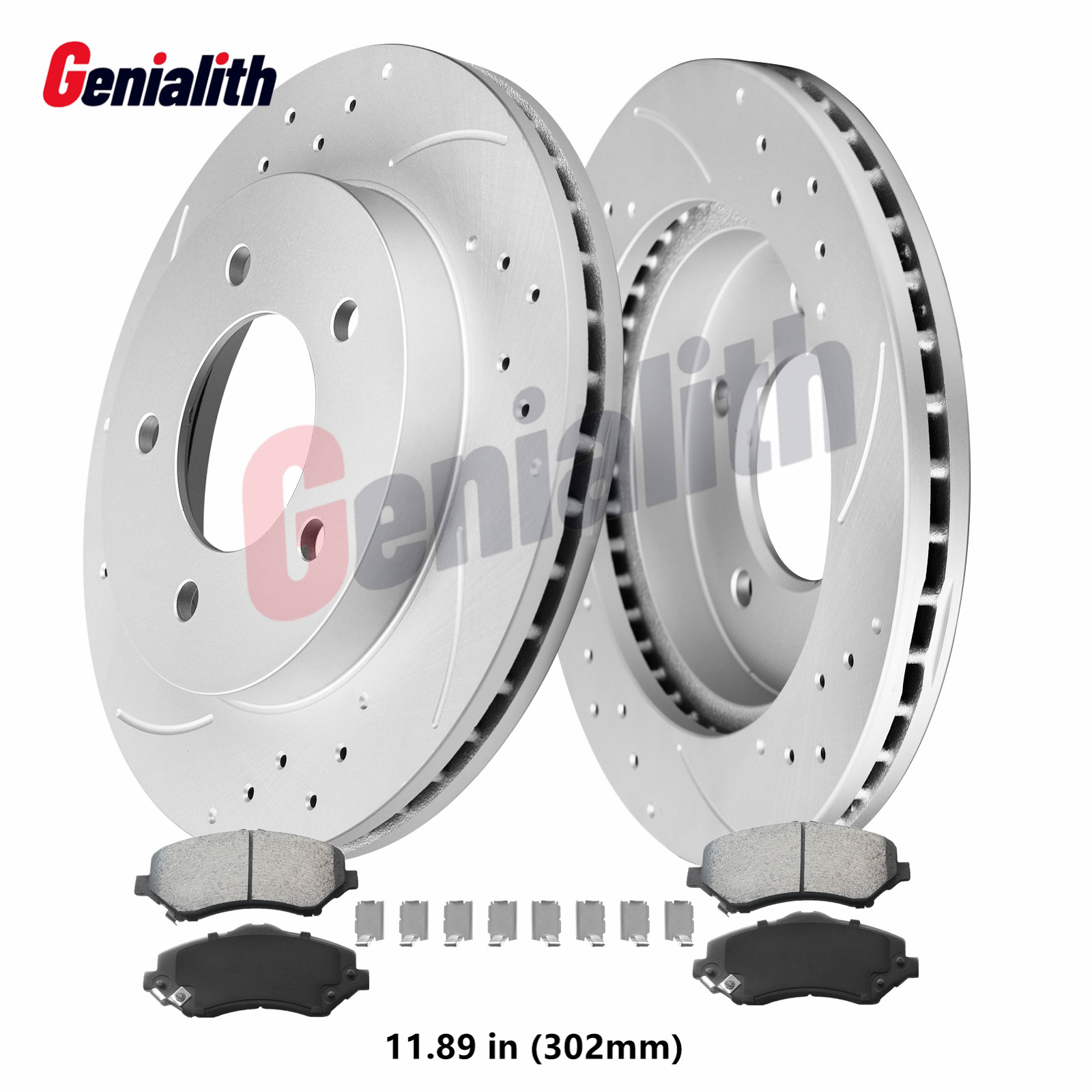 302mm Front Brake Rotor Pads for Dodge Grand Caravan Town & Country Routan C/V