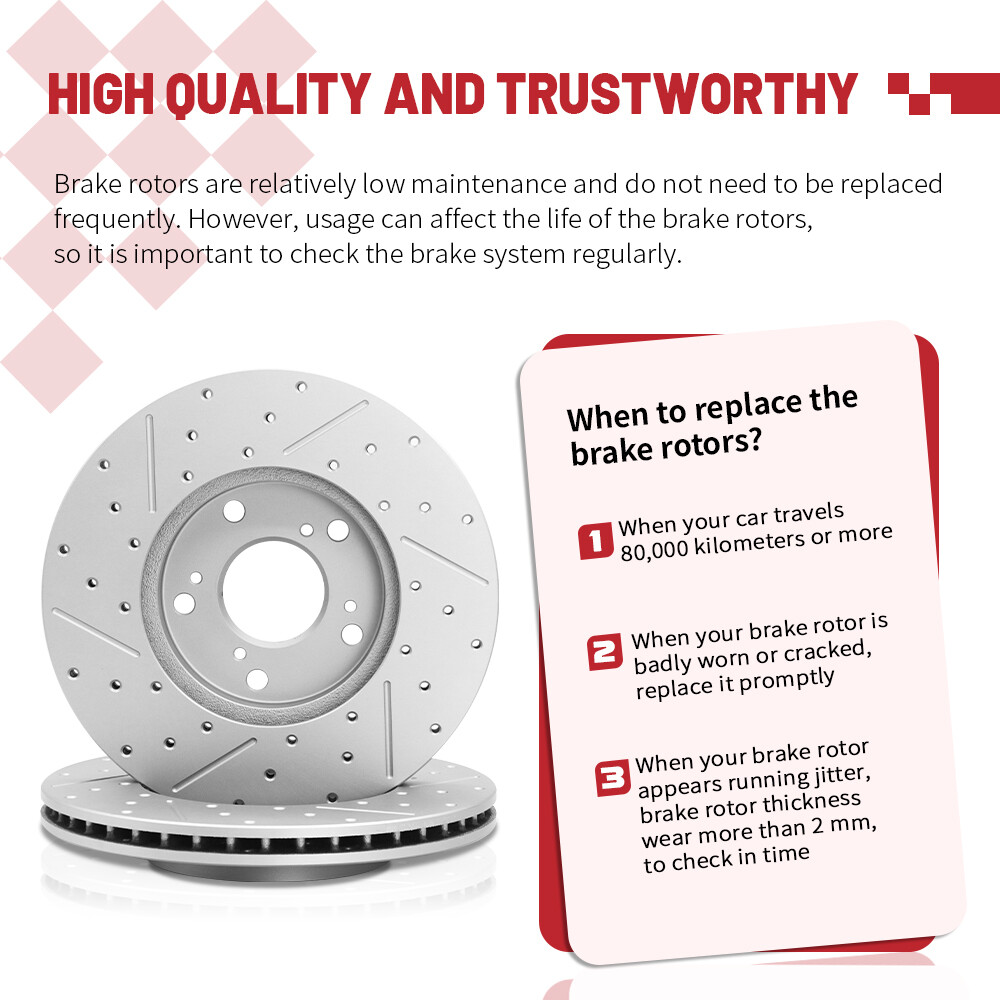 Front Disc Brake Rotors Ceramic Pads Kit For Chevrolet Cruze Limited Sonic