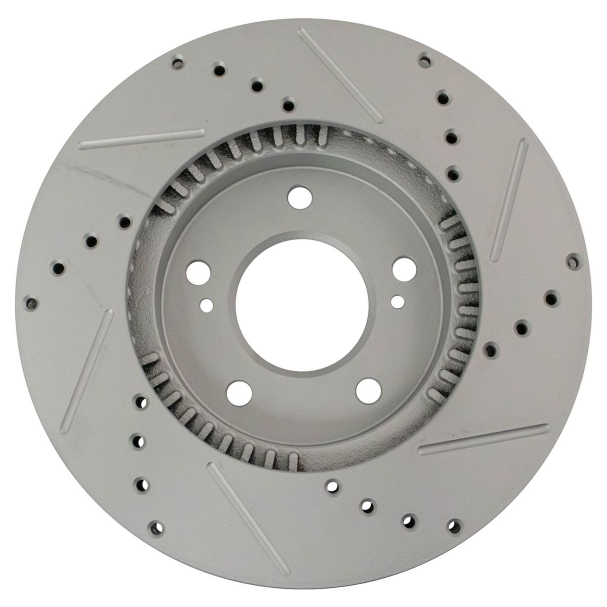 TRQ Front Performance & Brake Rotor & Metallic Pad Kit w/Chemicals