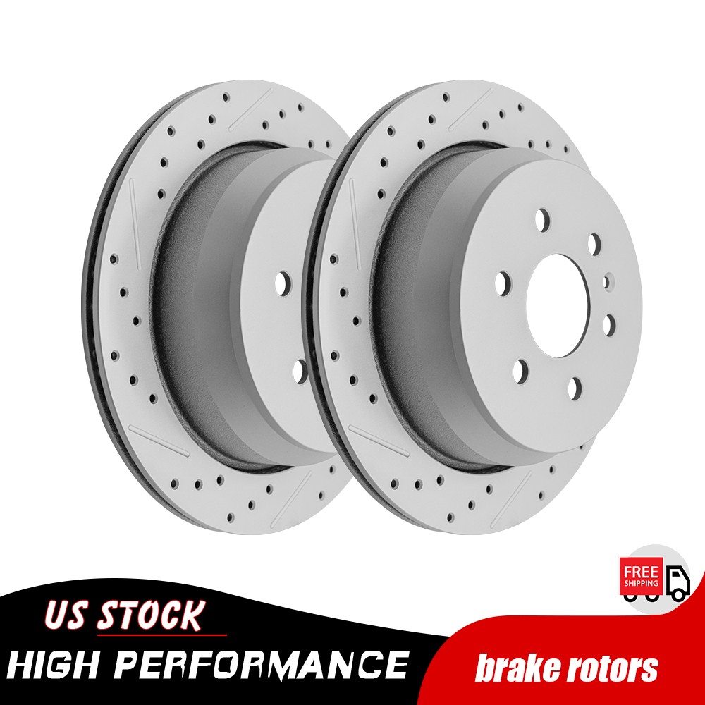 324mm Rear Drilled Disc Brake Rotors for 2015-2020 Chevy Colorado GMC Canyon