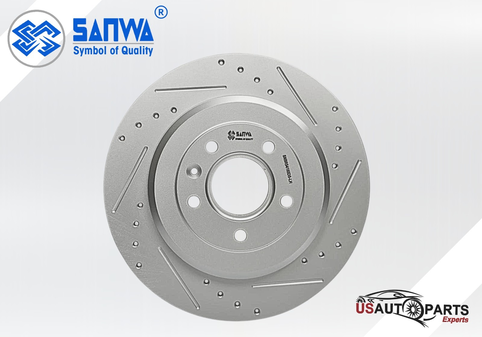 REAR LH BRAKE ROTOR VENTED & GEOMET COATED D&S 330 mm FOR FORD TAURUS 09-19 2.3L