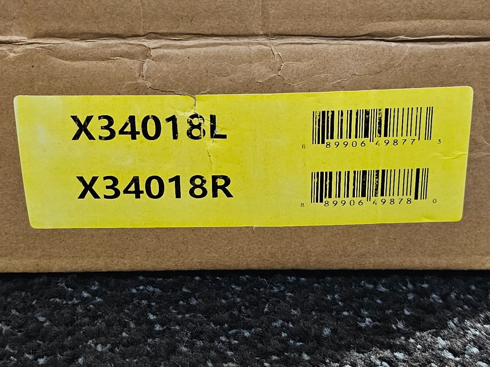 (QTY 2) Front Right & Left Side Drilled and Slotted Brake Rotor X34018L X34018R