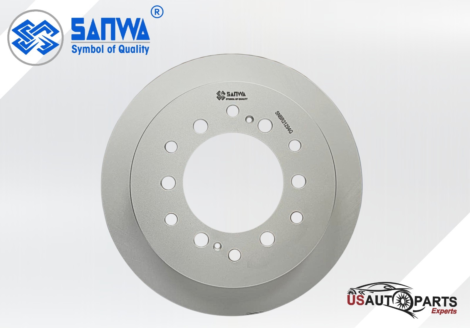 REAR BRAKE ROTOR VENTED & GEOMET COATED 313 mm FOR TOYOTA 4RUNNER 2001-2009 4.7L