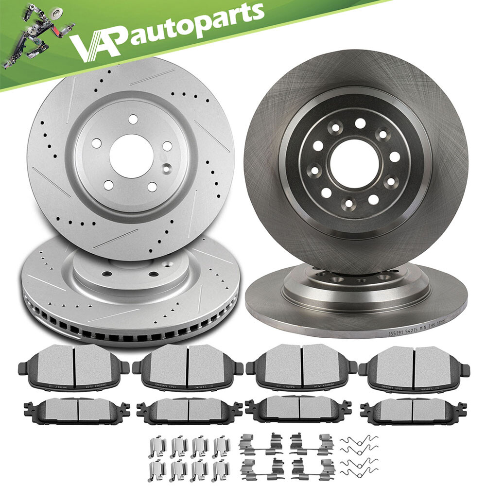 Front Rear Brake Pads And Rotors For Ford Explorer Taurus Flex Lincoln MKS MKT