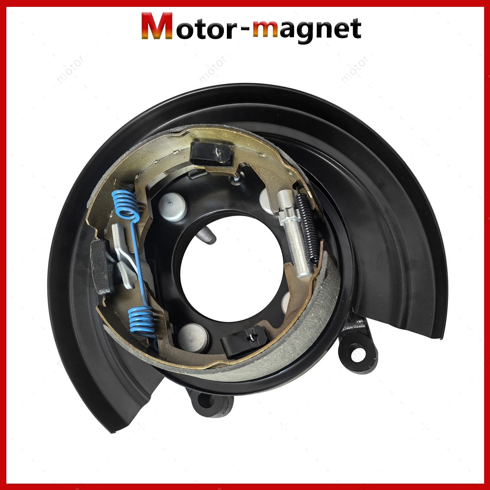 Rear Passenger Parking Brake Assembly w/ Backing Plate for Ford F-250 Super Duty