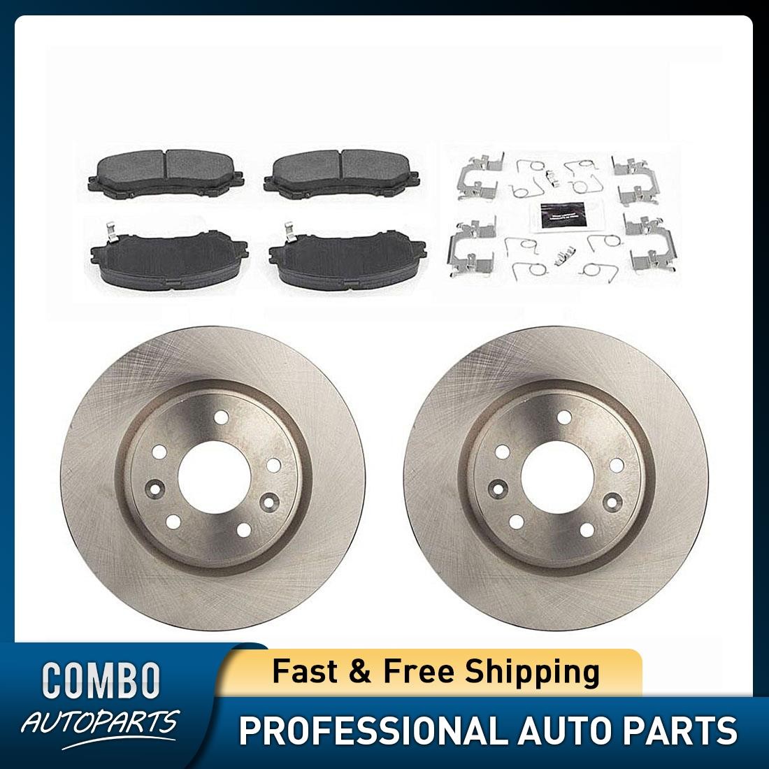 Front Disc Brake Pad Set Disc Brake Rotor fits 2017-2019 Nissan Rogue Sport
