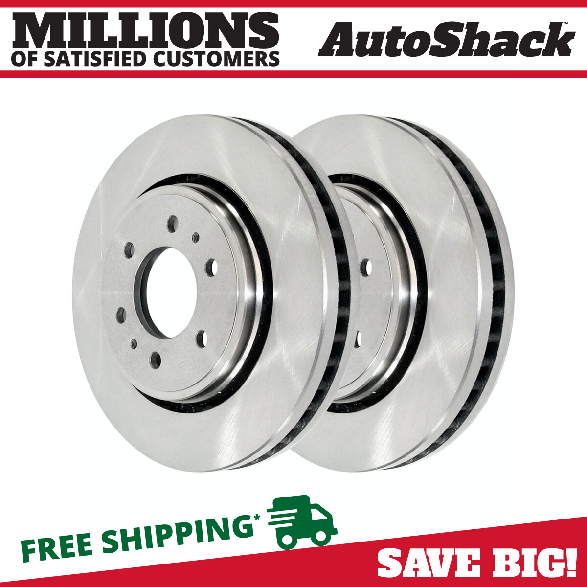 Front Brake Rotors Pair 2 for Lincoln Navigator Ford Expedition 2010-2020 F-150