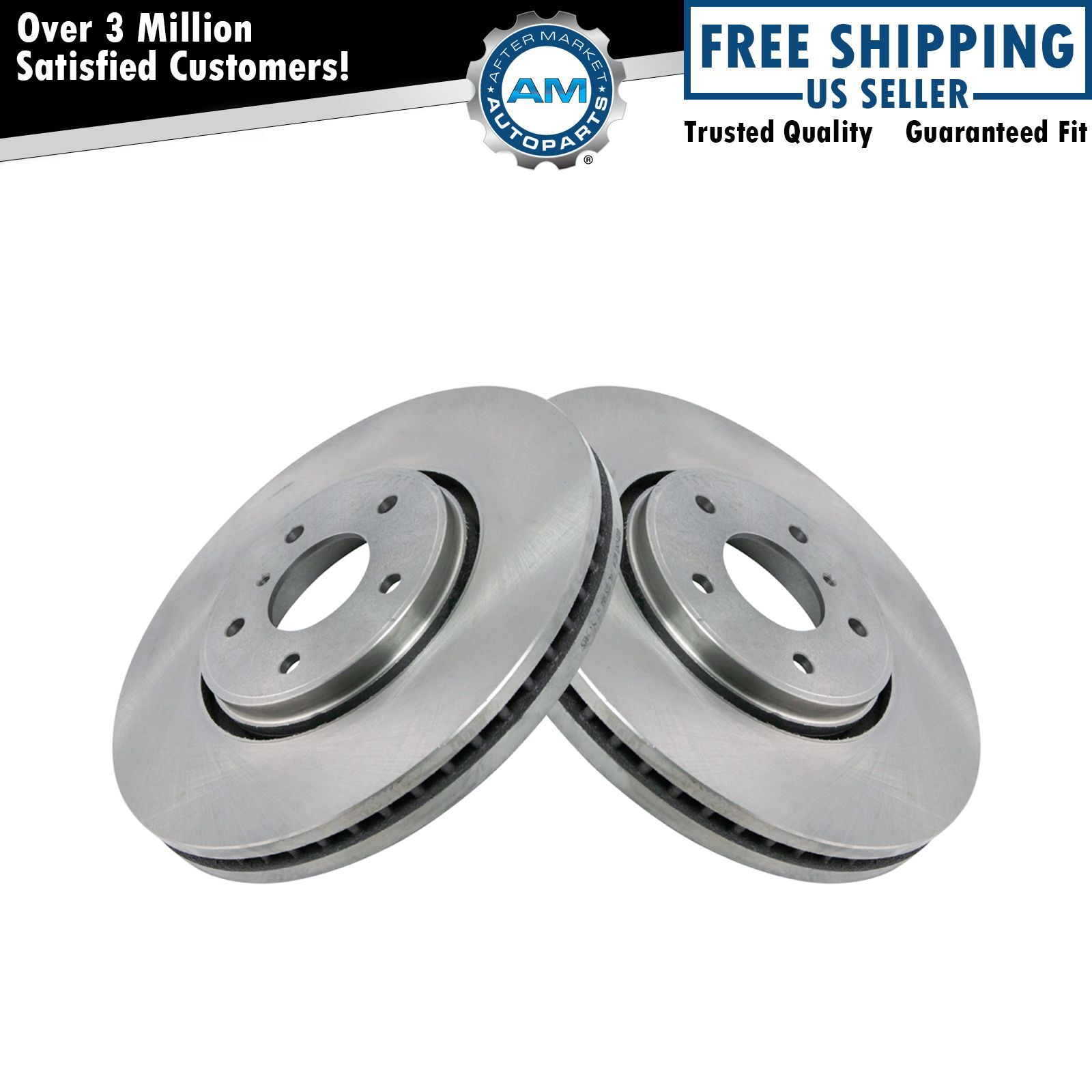 Front Disc Brake Rotor LH RH Kit Pair Set of 2 for Infiniti Truck SUV New