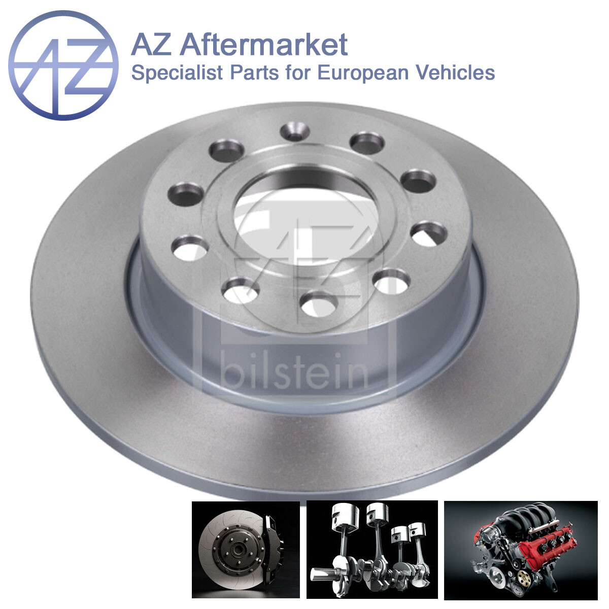 Fits Skoda Octavia VW Golf Caddy Scirocco Audi A3 Seat Leon AZ Rear Brake Discs