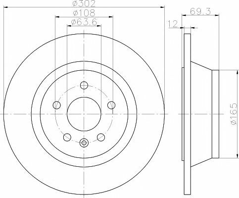 TEXTAR Rear BRAKE DISCS & BRAKE PADS for VOLVO S80 II 2.0 2008-2012