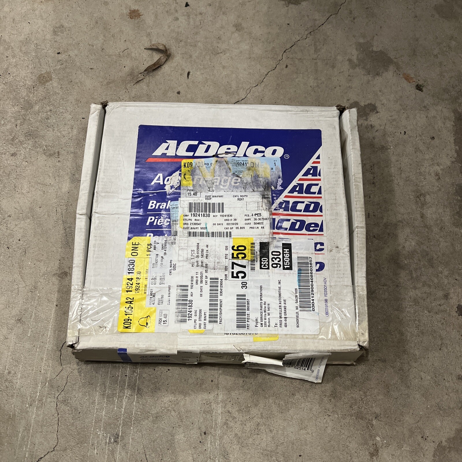Disc Brake Rotor-Non-Coated Front ACDelco 18A1622A OEM Pair