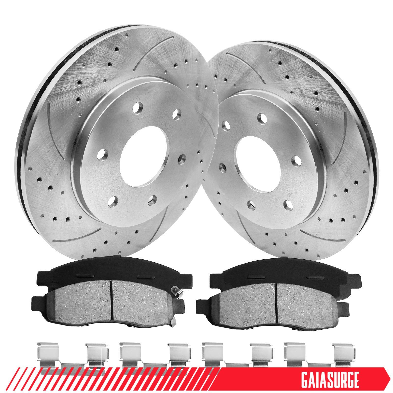 Front Brake Rotors + Ceramic Brake Pad for Nissan TITAN Armada Pathfinder Armada