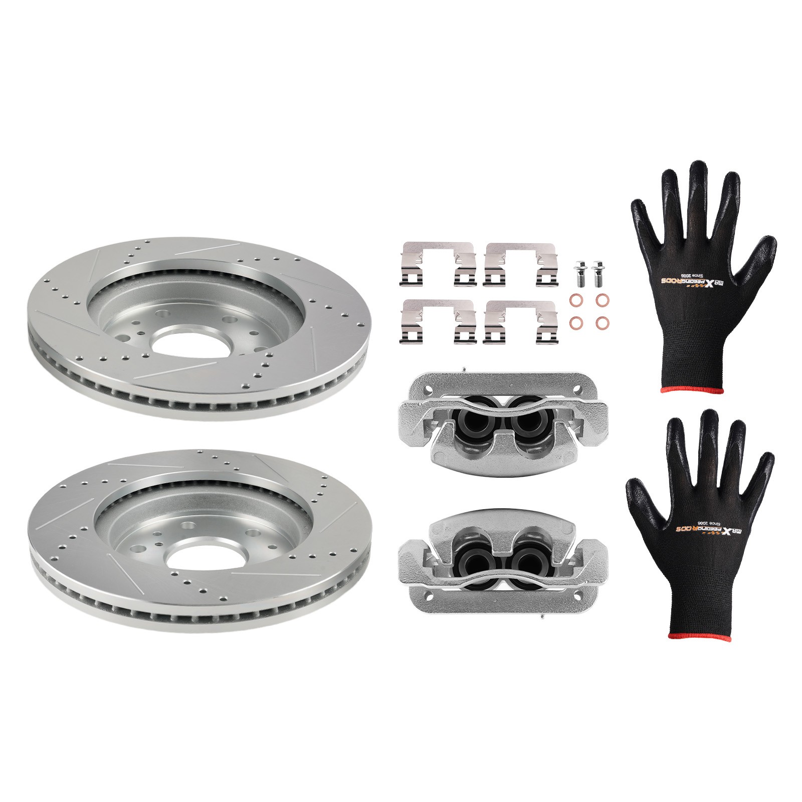 330mm Front Brake Rotors+Brake Calipers for Cadillac XTS 2013-2019 18-B4919A
