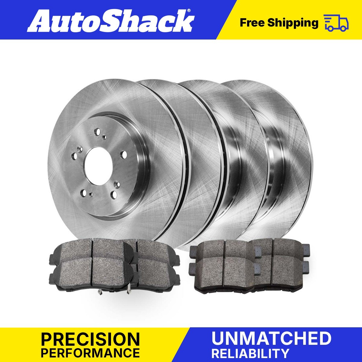 Front Rear Brake Rotors Ceramic Pads for 2012-2015 2016 Honda CR-V 2.4L
